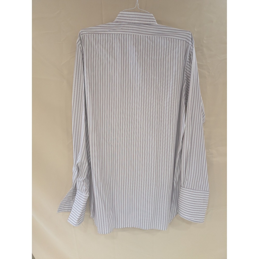 Tom James Custom Tailored Striped Long Sleeve Dress Shirt 16.5 /‎ 39 - Picture 6 of 8
